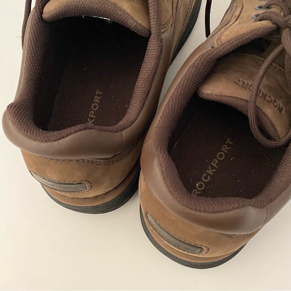 Men’s Rockport Ridgefield Eureka Lace Up Shoes Chocolate 8 - Picture 3 of 7